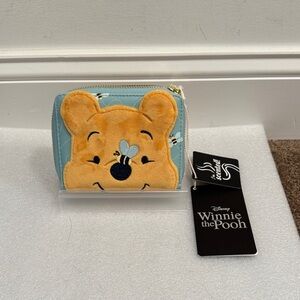 Disney Winnie the Pooh Blue and Tan Wallet